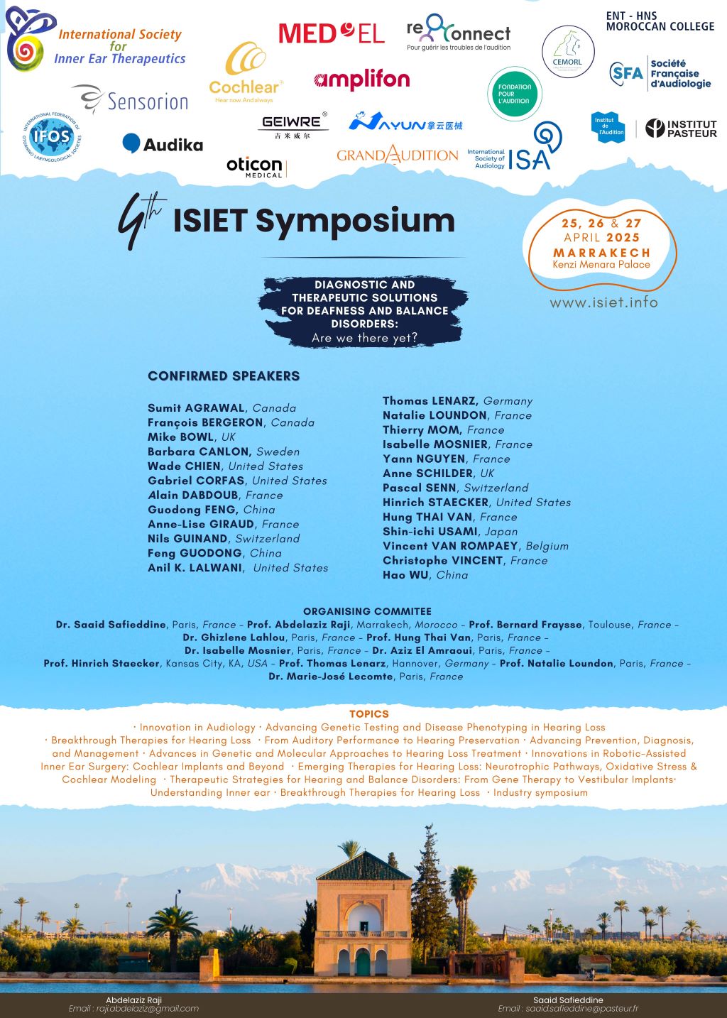 Flyer for symposium ISIET 2025